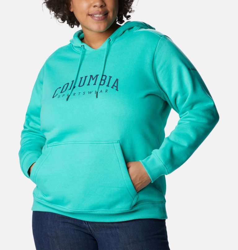 Columbia Logo Hettegensere Dame Turkis | Plus Size 96328N